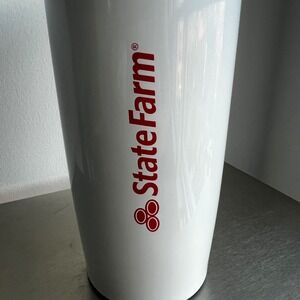 State Farm 95th Anniversary 20oz Travel Tumbler Stainless Steel White 127678